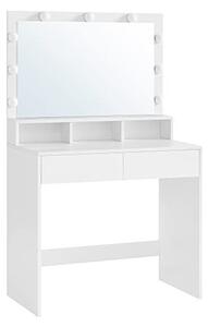 Тоалетна маса, Васагле, 9 светлини, Бял, RDT120T10, 40 x 80 x 140 см