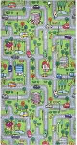 Зелен детски килим 80x150 cm Green Neighborhood – Vitaus