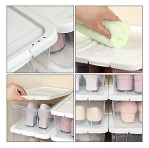 Комплект от 12 кутии за съхранение на обувки, Songmics, LSP12WT, Прозрачни