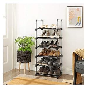 Шкаф за обувки, Songmics, Черен, LSA23BK, 45 x 30 x 106 см