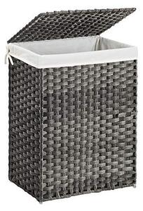 Кош за пране, Songmics, 90L, LCB51WG, 46 x 33 x 60 см
