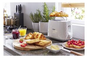 PHILIPS Daily Collection Toaster 8 settings Integrated bun warming rack Compact design