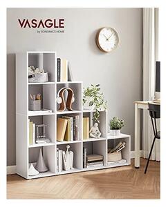 Библиотека с 10 куба, Vasagle, 29 x 129,5 x 129,5 см, LBC10WTV1, Бял