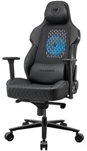 COUGAR Chair NxSys Aero Black, Breathable PVC LeatherHighly breathable mesh cloth, 150º Reclining, RocX, Piston Lift Height Adjustment, 3D Adjustable armrest, Full Steel Frame, Class 4 Gas Lift Cylinder