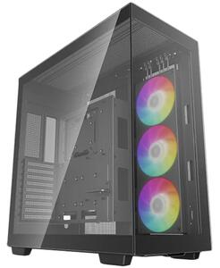 DeepCool CH780, Mid Tower, Mini-ITX/Micro-ATX/ATX/E-ATX, 4xUSB3.0, 1xAudio, 1x Type C Gen 2, 1x420mm Pre-Installed ARGB Fan, Tempered Glass, Mesh Panel, Black, R-CH780-BKADE41-G-1