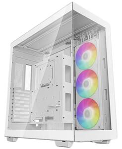 DeepCool CH780 WH, Mid Tower, Mini-ITX/Micro-ATX/ATX/E-ATX, 4xUSB3.0, 1xAudio, 1x Type C Gen 2, 1x420mm Pre-Installed ARGB Fan, Tempered Glass, Mesh Panel, White, R-CH780-WHADE41-G-1