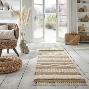 Пътека Медина от естествен юта/ивори 60X230 см, Flair Rugs