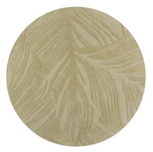 Килим Лино Лийф Зелено Салвия 160X160 см, кръгъл, Flair Rugs