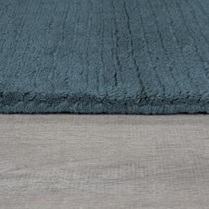 Килим с текстурирана вълнена рамка синьо 200X290 см, Flair Rugs