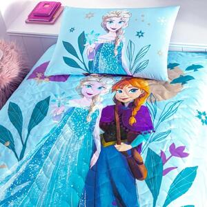 Комплект с покривка и калъфка за възглавница за деца Disney Frozen Flower Power памук