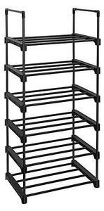 Шкаф за обувки, Songmics, Черен, LSA23BK, 45 x 30 x 106 см
