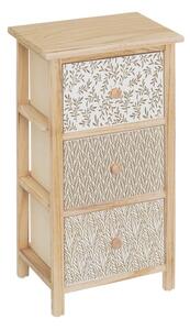 Висок скрин с чекмеджета в естествен цвят 34x61 cm - Casa Selección