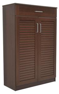 Шкаф за обувки Sante за 20 чифта, цвят антик орех 80x37x123см