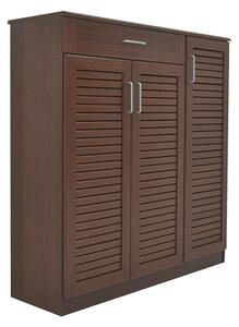 Шкаф за обувки Sante за 30 чифта, цвят орех 120x37x123см