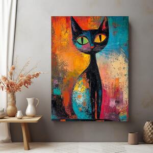 Картина Цветна Котка
