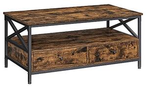 Масичка за кафе, Васагле, Кафяво, 100x55x45 см