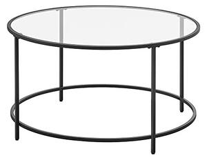 Масичка за кафе, Васагле, Черен, 84x84x45.5 см