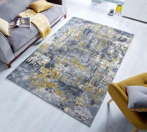 Килим Wonderlust Сив/Жълт Охра 120X170 см, Flair Rugs