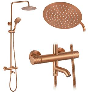Душ система с Термостат Rea Lungo Diamond Copper Brush