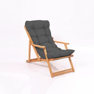 Стол за градина My008 Сив 66x110x48 см