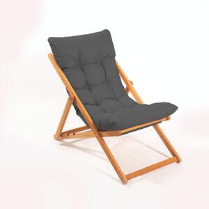Стол за градина My006 Сив 59x90x44 см