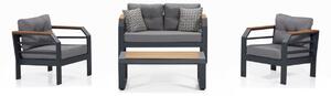 Комплект за градина Assento 211S Сив 67x137x77 см