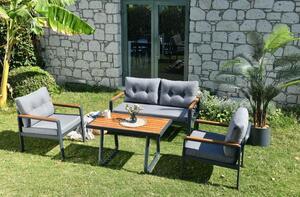 Комплект за градина Tivoli сив 129.5x74.5x74.5 см
