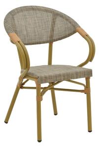 Стол за градина Isaia Сив 57x57x83 см