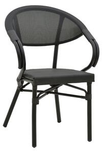 Стол за градина Исая Черен 57x57x83 см
