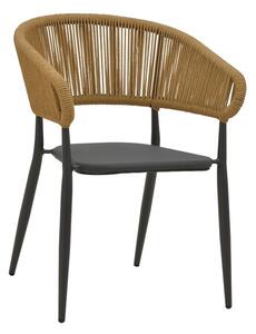 Стол за градина Raven Сив 57x62x78 см
