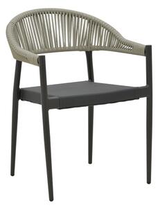 Стол за градина Elation Сив 56x62x77 см