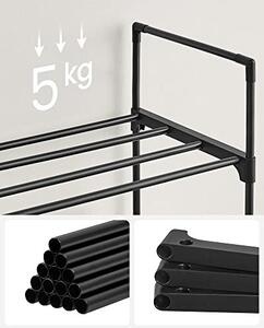 Шкаф за обувки, Songmics, Черен, 92x30x55 см