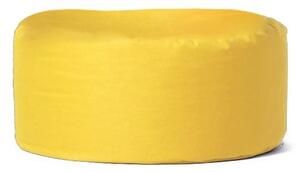 Градински пуф табуретка Round жълт 55x30 см