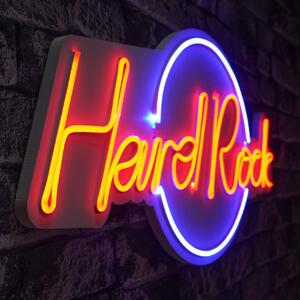 Светеща LED декорация за стена Hard Rock Синя 32x60x2 см