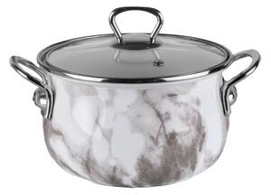 Тенджера Goldmann GM 8017-24W, вместимост 6.2 l, 24 cm диаметър, стомана, капак, сива