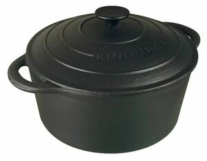 Tенджера Kinghoff KH 2253, вместимост 2.4 l, 21 cm, чугун, черна