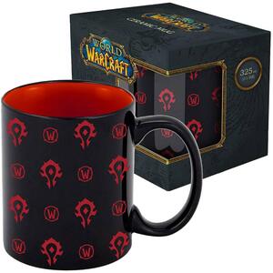 Чаша FSHolding World of Warcraft: Horde (pattern), 325ml, черна