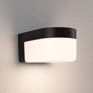 Paulmann LED стенна лампа Calyne, 230 V + Solar, черна, 23 см, Черен, Пластмаса, Модерен
