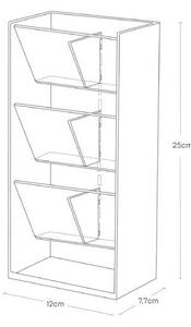 Бял органайзер за козметика в банята Tower - YAMAZAKI