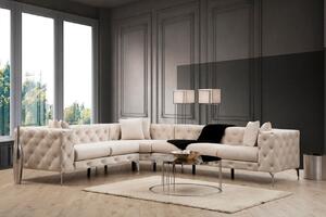 Ъглов диван десен ъгъл Como Ecru 310x70x270 см