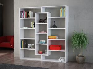 Библиотека Ампле Бяла 125x135.7x22 см