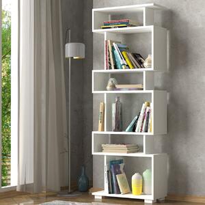Библиотека Blok Бял 60x165x19.5 см