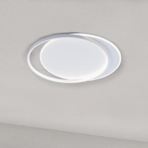 Viokef LED таванна лампа Evelyn, бяла, дължина 55 cm, метал, Бял, Дневна/трапезария, Алуминий, Модерен