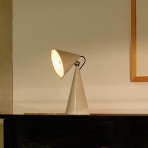 Tom Dixon LED настолна лампа Pose Task Light, светло сива, 41 см, Затъмняване, Сив, Дневна/трапезария, Пластмаса, Дизайн