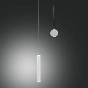 Fabas Luce LED висяща лампа Prado, бяла, метал, с димер, Затъмняване, Бял, Дневна/трапезария, Метал, Модерен