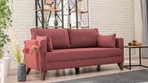 Диван за 2 места Bella Червен 177x85x81 см