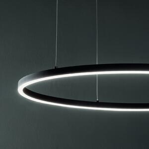 IDEAL LUX Ideal Lux LED висяща лампа Oracle Slim Ø 70 cm бяла 3.000 K, Бял, Дневна/трапезария, Метал, Модерен
