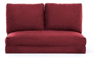 Разтегателен диван за 2 места Taida Кафяв 120x68x26 см