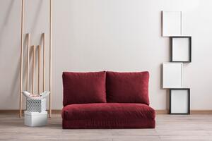 Разтегателен диван за 2 места Taida Кафяв 120x68x26 см