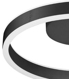 SLV LED таванска лампа One, Ø 40 cm, черна, метал, CCT, Затъмняване, Черен, Дневна/трапезария, Алуминий, Модерен
